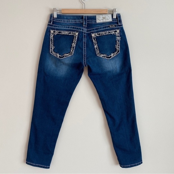 Miss Me Women’s Size 28 Signature Skinny Crop Jeans Inseam 25" - Picture 3 of 11